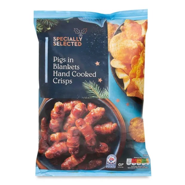 Aldi’s pigs in blankets flavoured crisps