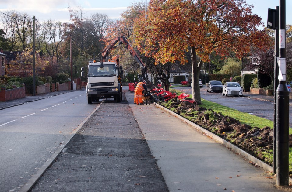 The new bike path is part of a £4million upgrade in the area