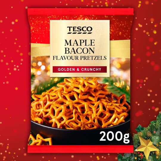 Tesco Maple Bacon Flavour Pretzels