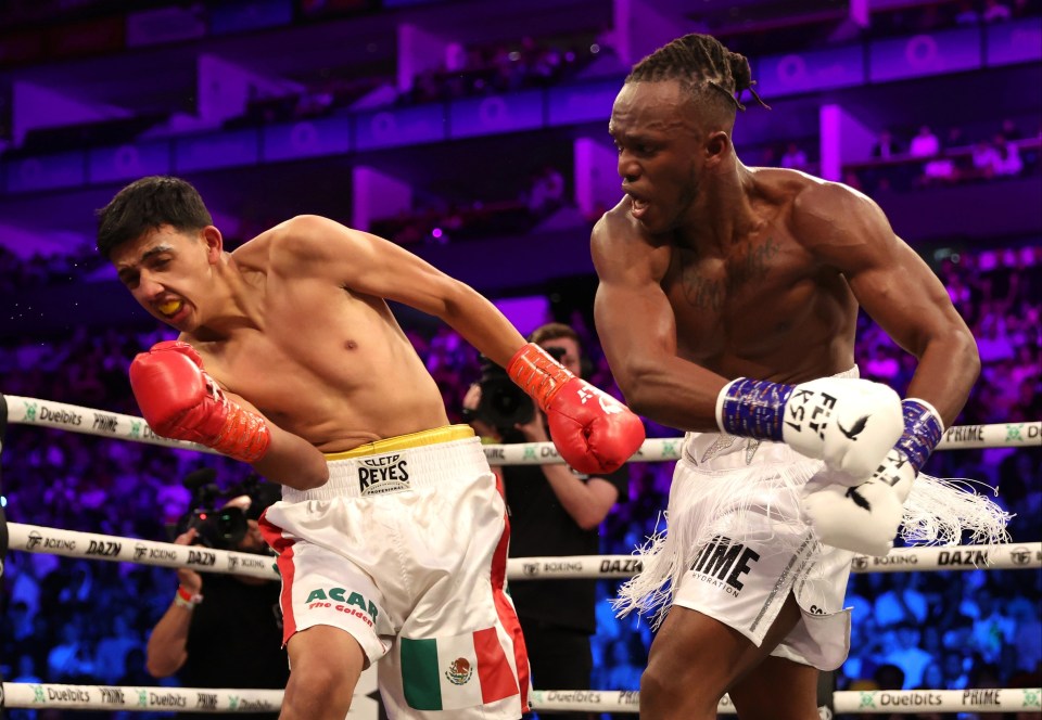 KSI beat Luis Alcaraz Pineda in the second of his two comeback fights