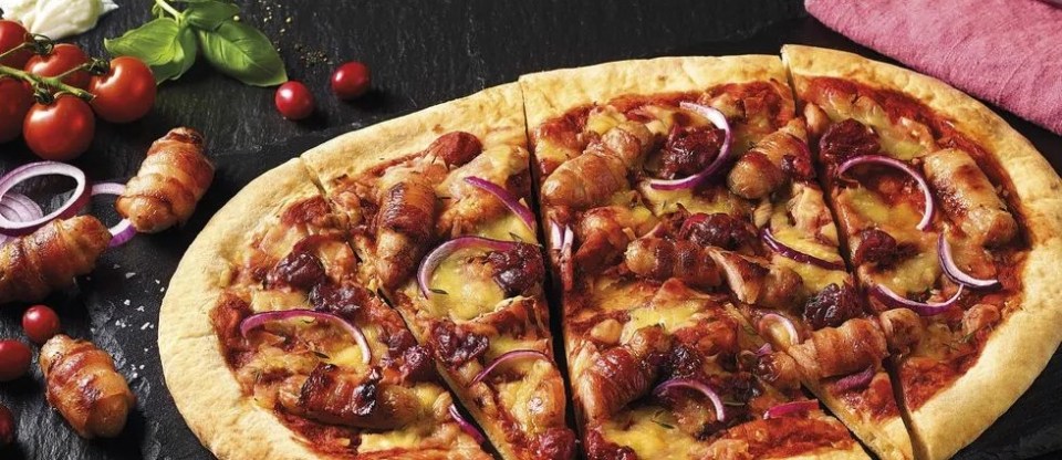 Lidl Deluxe pigs in blankets pizza sold out last year and is delicious and great value