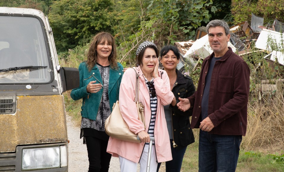 With Chas, Faith and Cain Dingle