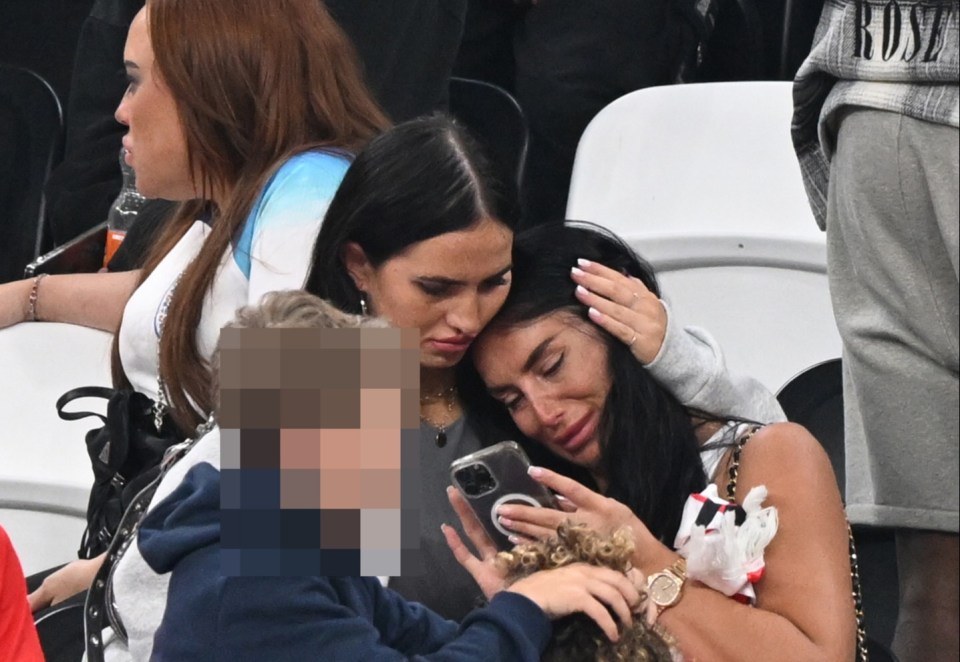 Kyle Walker’s partner Annie Kilner broke down in tears after full-time