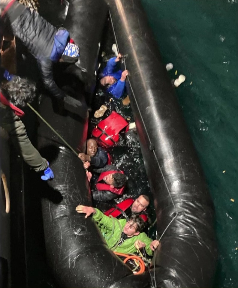 39 people were rescued from the water, the Home Office said