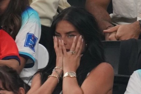 Annie Kilner watched through her fingers after Aurelien Tchouameni’s goal