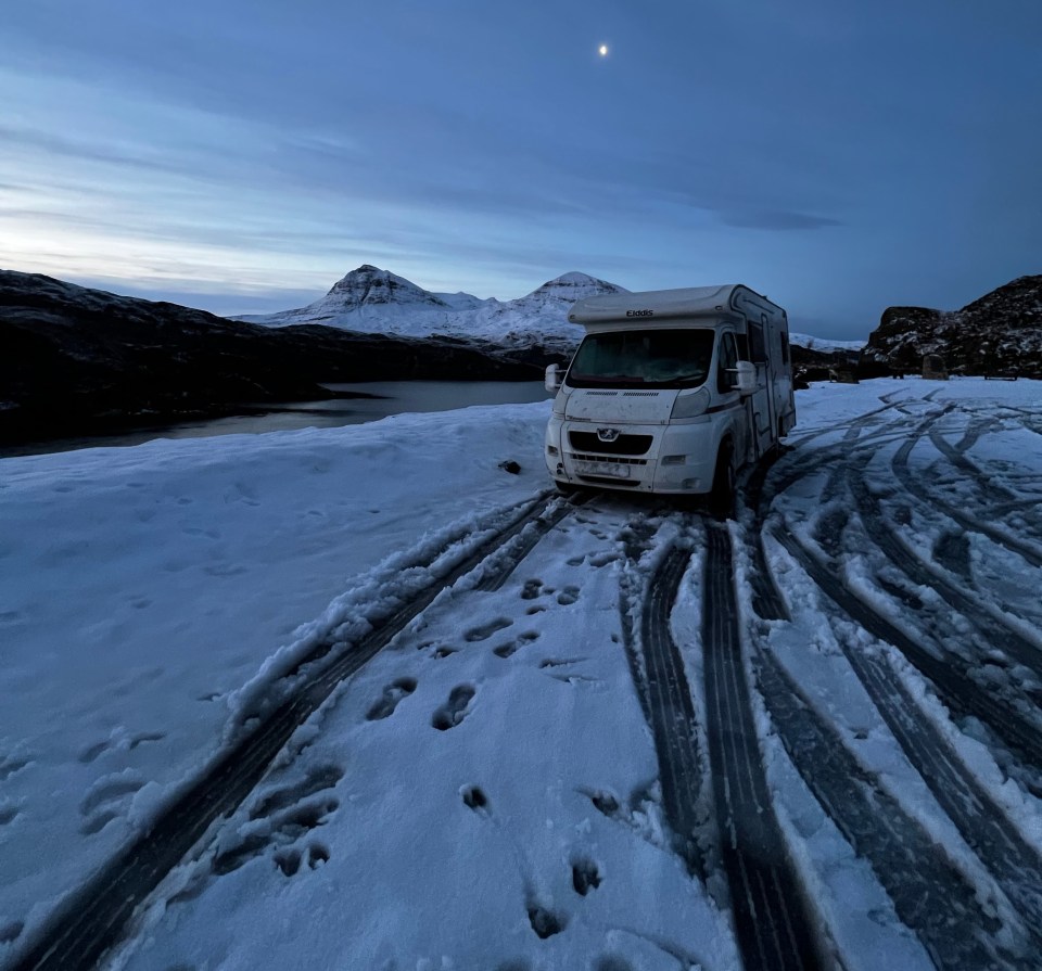 Lucy Cunliffe, 23, and her partner David Williams, 29, have spent the last eight months living and travelling together in their van