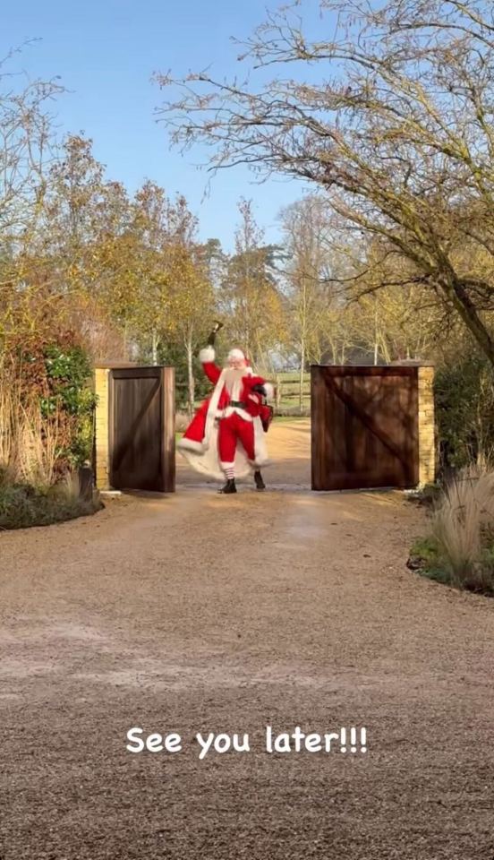 He rang his bell and left to begin his shift delivering presents