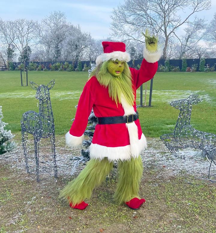 Gemma revealed her garden decor as the Grinch arrived for a surprise