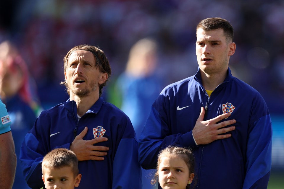  Croatia are singing their national anthem before each game at the Euros