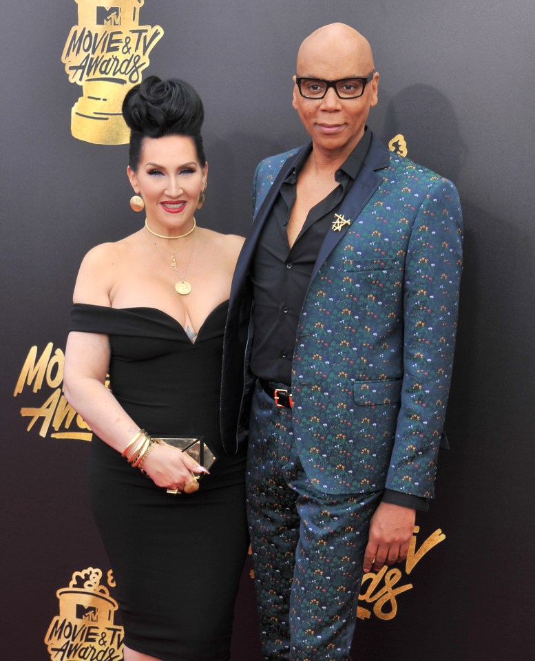 RuPaul and Michelle arrive at the 2017 MTV Movie And TV Awards at The Shrine Auditorium in LA