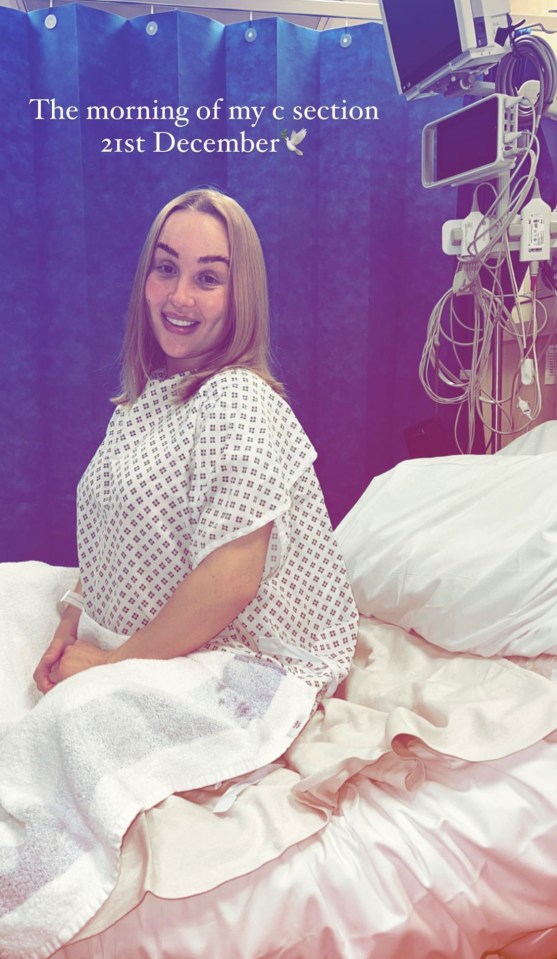 Helen, who rose to fame on Ex On The Beach, shared snaps from hospital