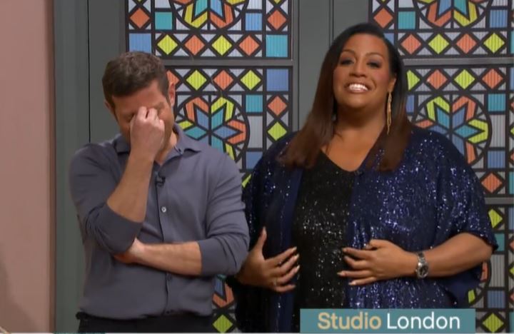 Dermot and Alison were left blushing over Josie's comments