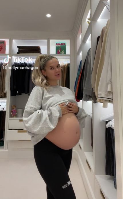 Molly-Mae revealed she was 34 weeks pregnant