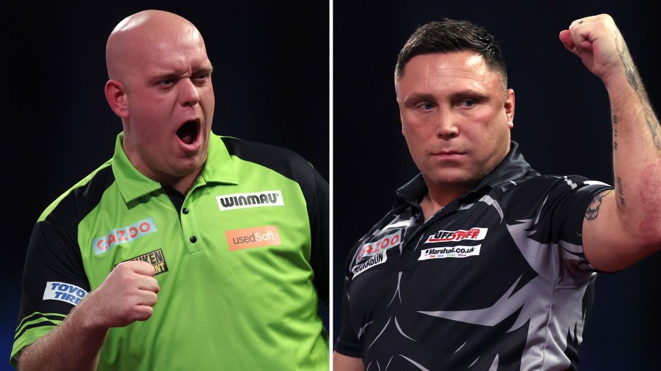 Michael van Gerwen and Gerwyn Price are competing in the Dutch Darts Championships