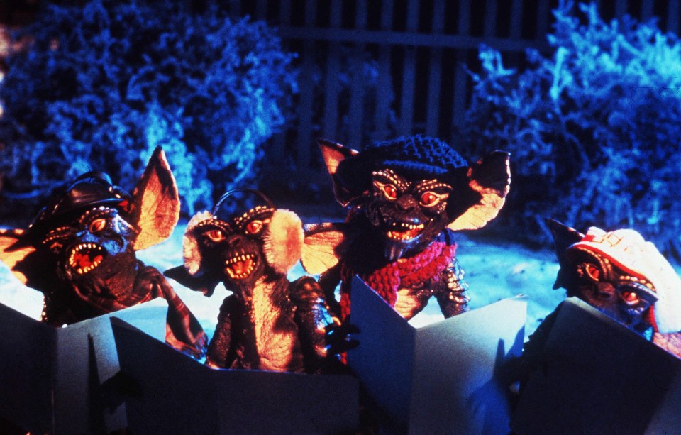 The Gremlins enjoy a spot of carolling