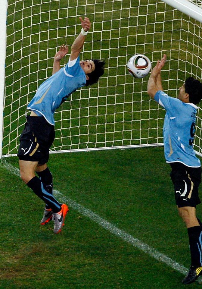 Luis Suarez's infamous 2010 handball against Ghana