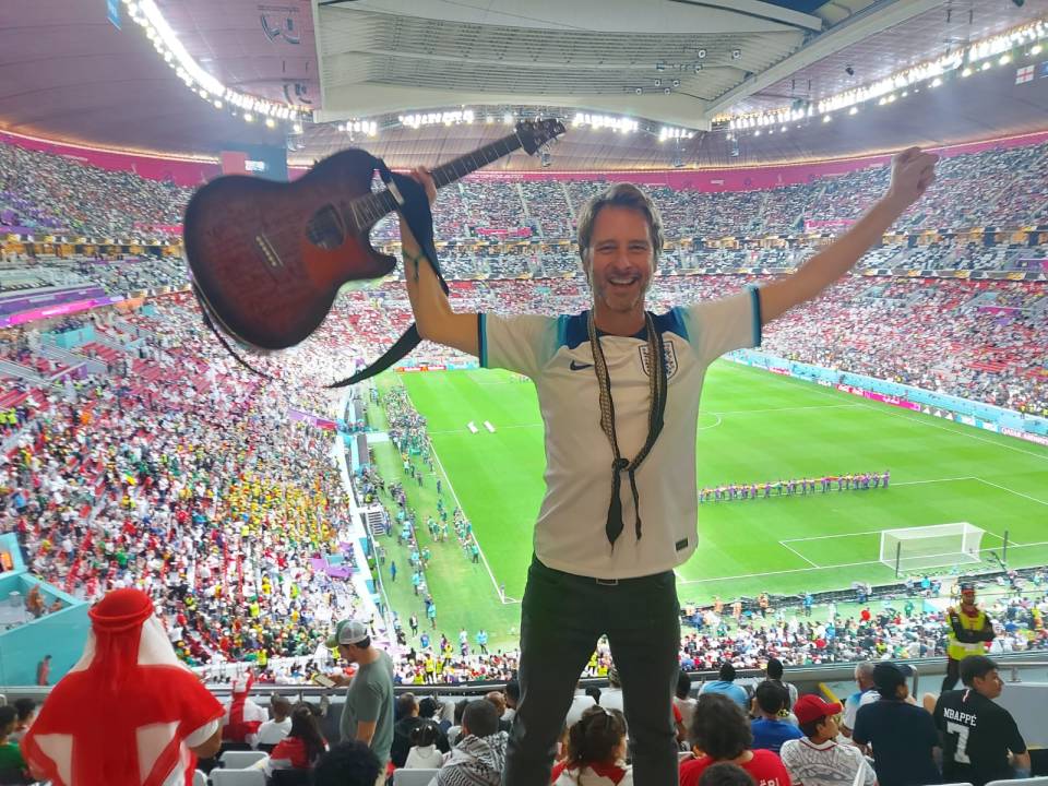 Chesney Hawkes celebrated in Qatar after a last-gasp sprint to the match