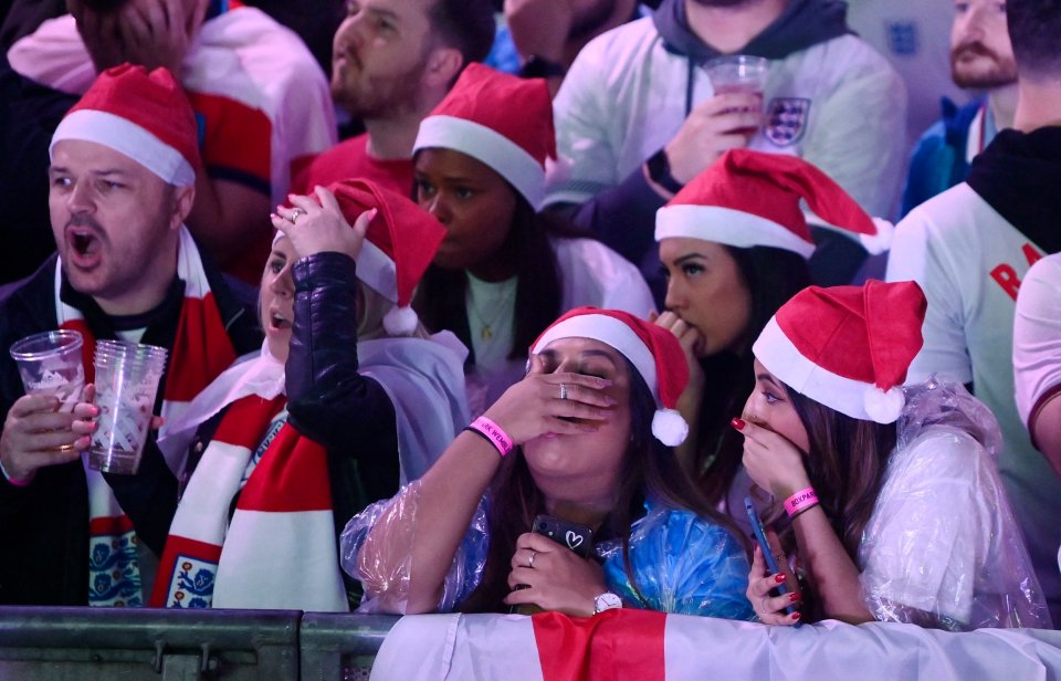 Fans were devastated when France took the lead before England brought it back