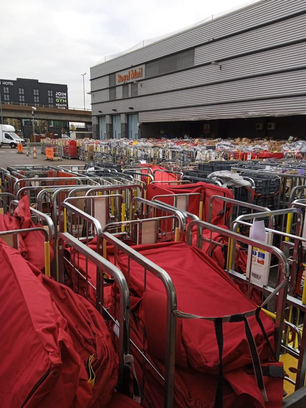 Depot workers have said the massive backlog has 'ruined' the presents