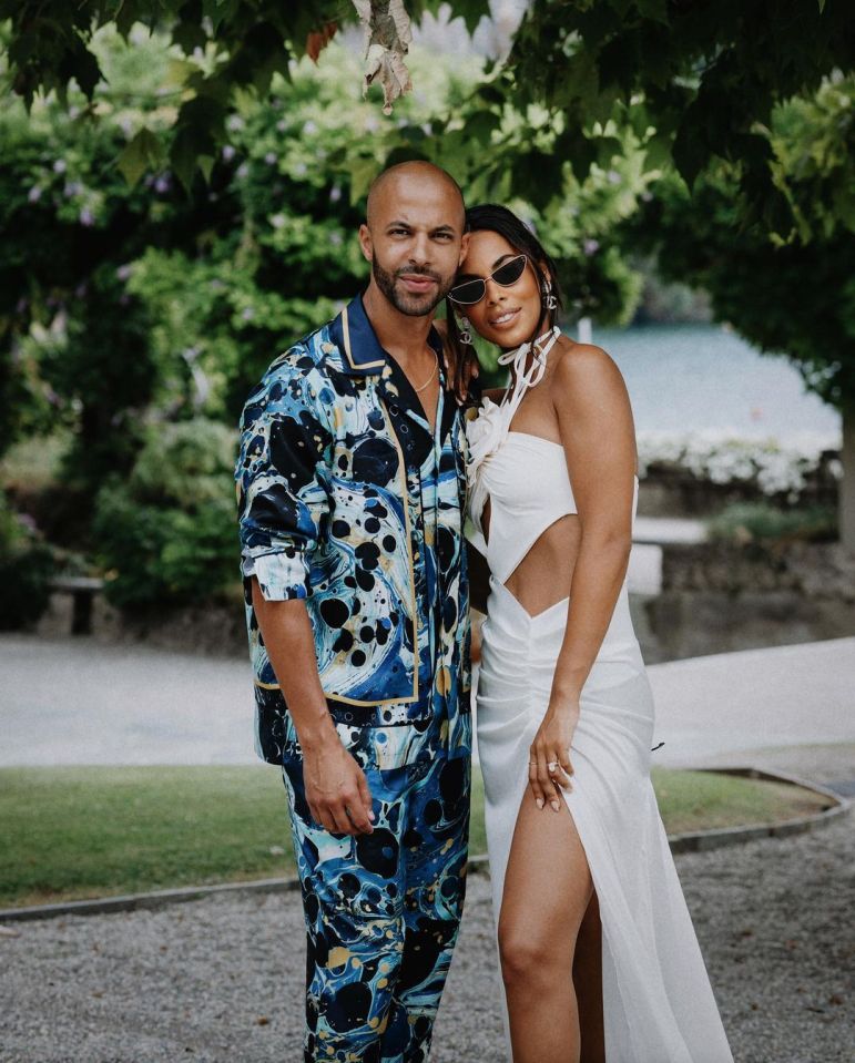 Rochelle flew to Lake Como in July to renew her vows with husband Marvin Humes