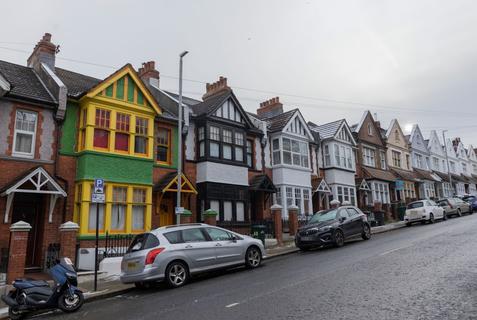 The multi-coloured property in Brighton, East Sussex, has divided nearby residents