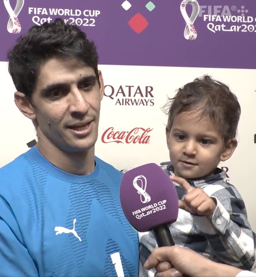 Yassine Bounou’s son mistook a microphone for an ice cream in hilarious scenes