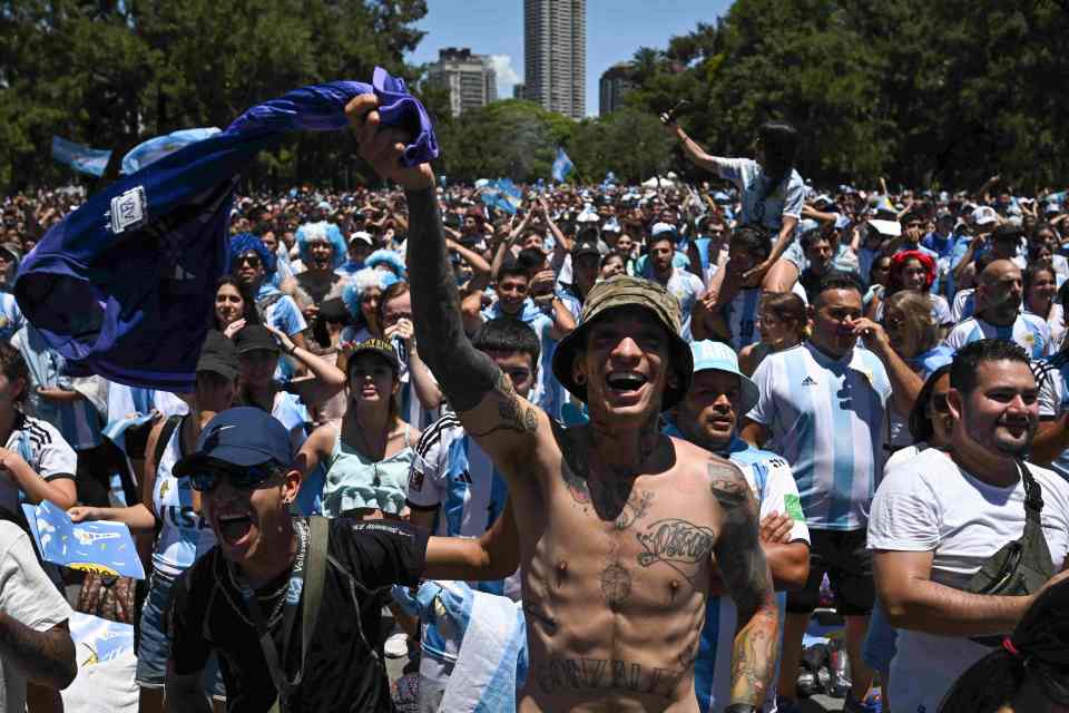 Argentina fans went wild after their World Cup win