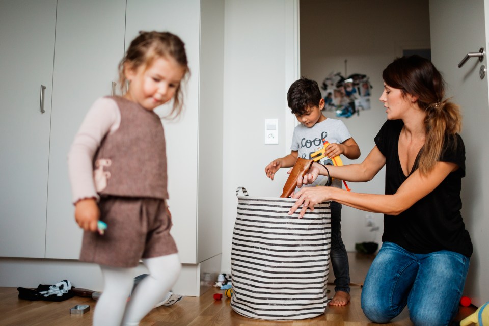 Decluttering pro Krista Lockwood explained that it's important to involve your children in the process of getting rid of things