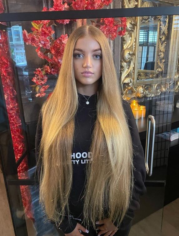 Princess showed off her new hair on Instagram