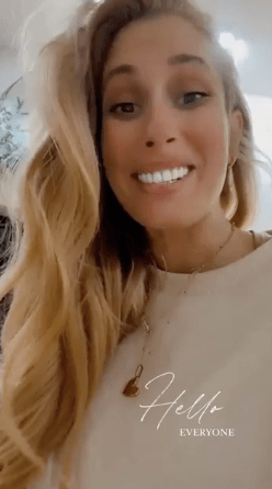 Stacey Solomon returned to social media today