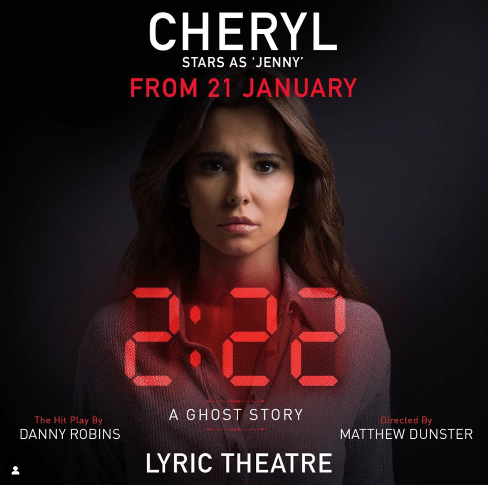 Cheryl is making her career comeback in 2:22 A Ghost Story