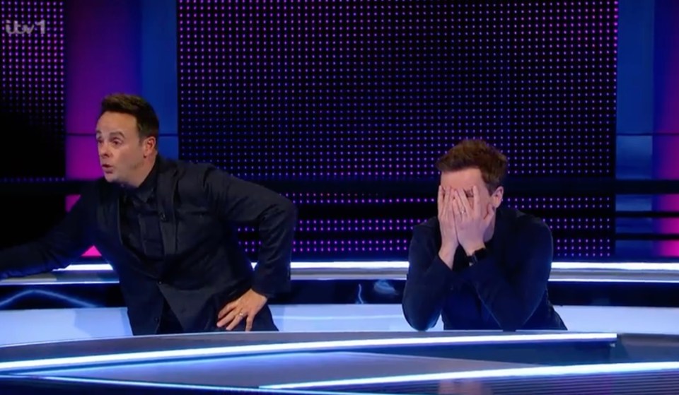 Even Ant and Dec looked devastated