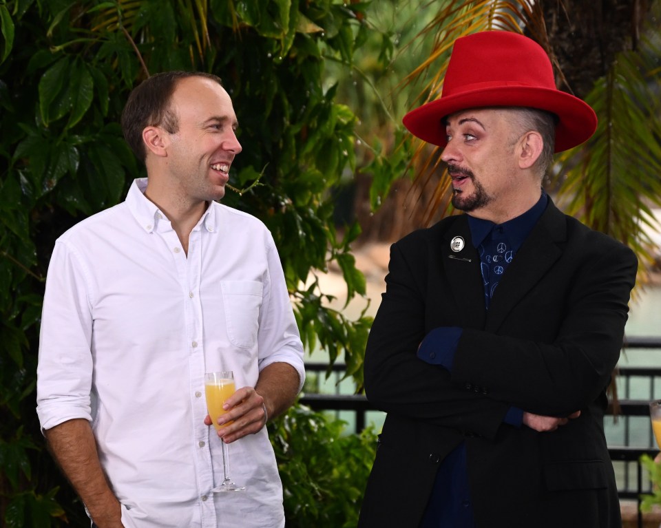 Boy George has broken his silence on Matt Hancock's career u-turn after his stint in I'm A Celebrity... Get Me Out Of Here!