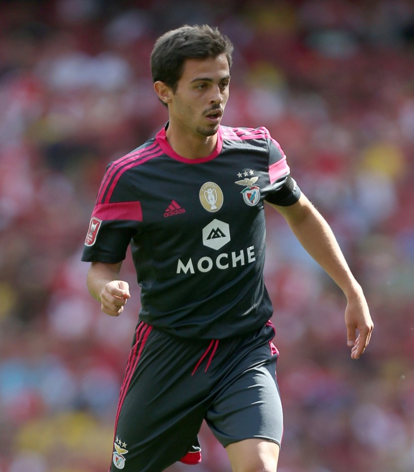 Bernardo Silva made his debut for Benfica aged 19