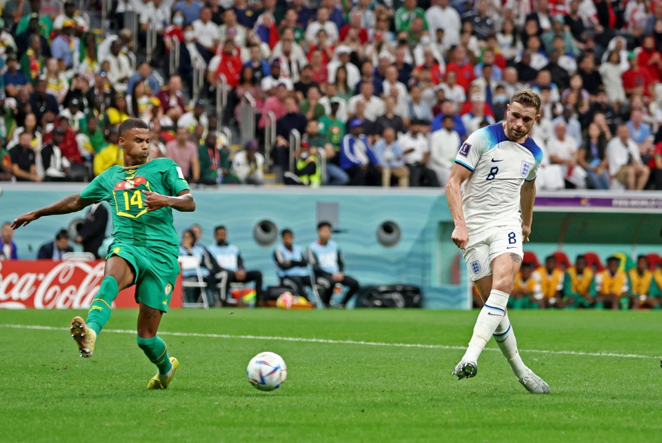 Jordan Henderson's strike gave England the lead