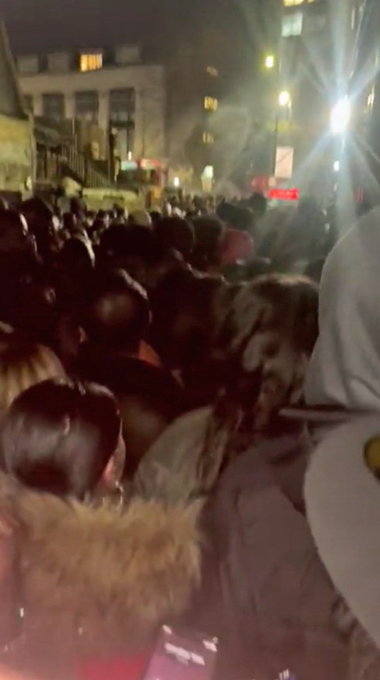 Thousands reportedly attempted to gain entry to the venue