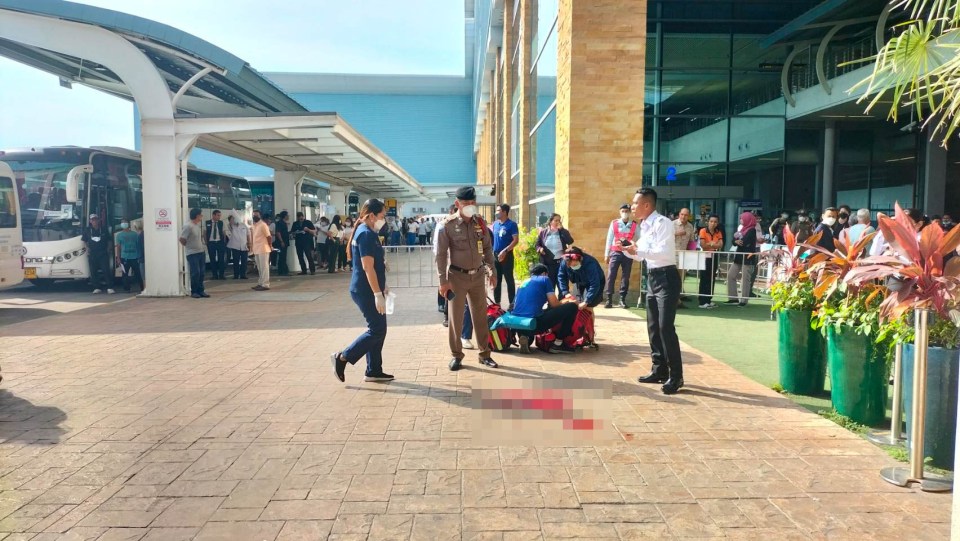 The American tourist died after plunging three floors at Phuket airport