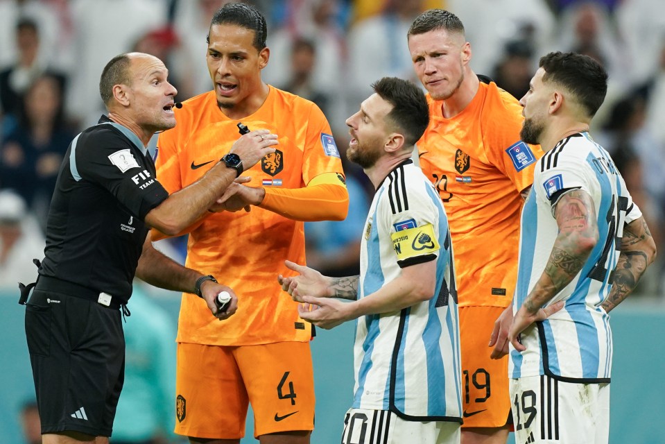 Mateu Lahoz stole the show in Argentina's penalty shootout win over Holland in the World Cup quarter-finals