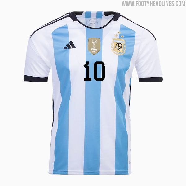 The new Argentina shirt with three stars will not be available until after Christmas