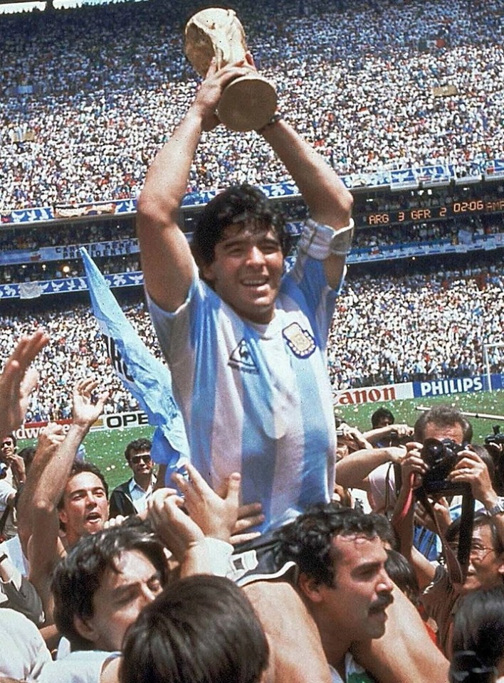 Diego Maradona won the World Cup in 1986