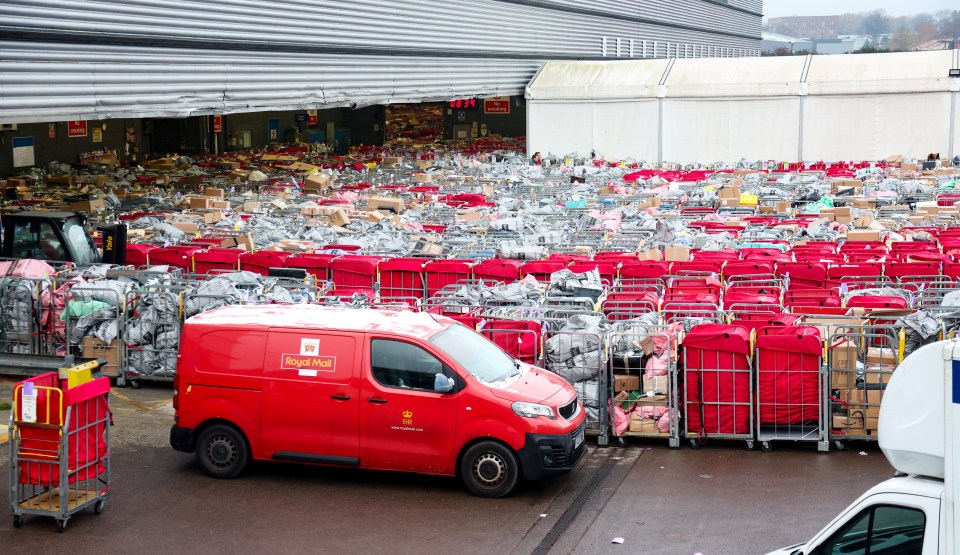 Strike action chaos has led thousands of Christmas presents to pile up