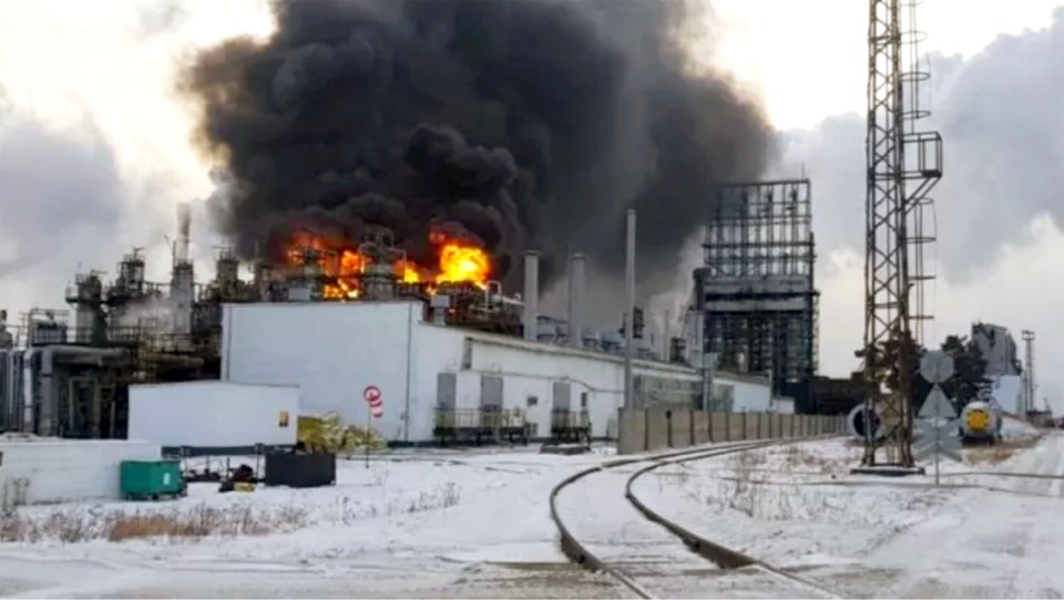 The blast at the Angarsk Oil Refinery left two dead