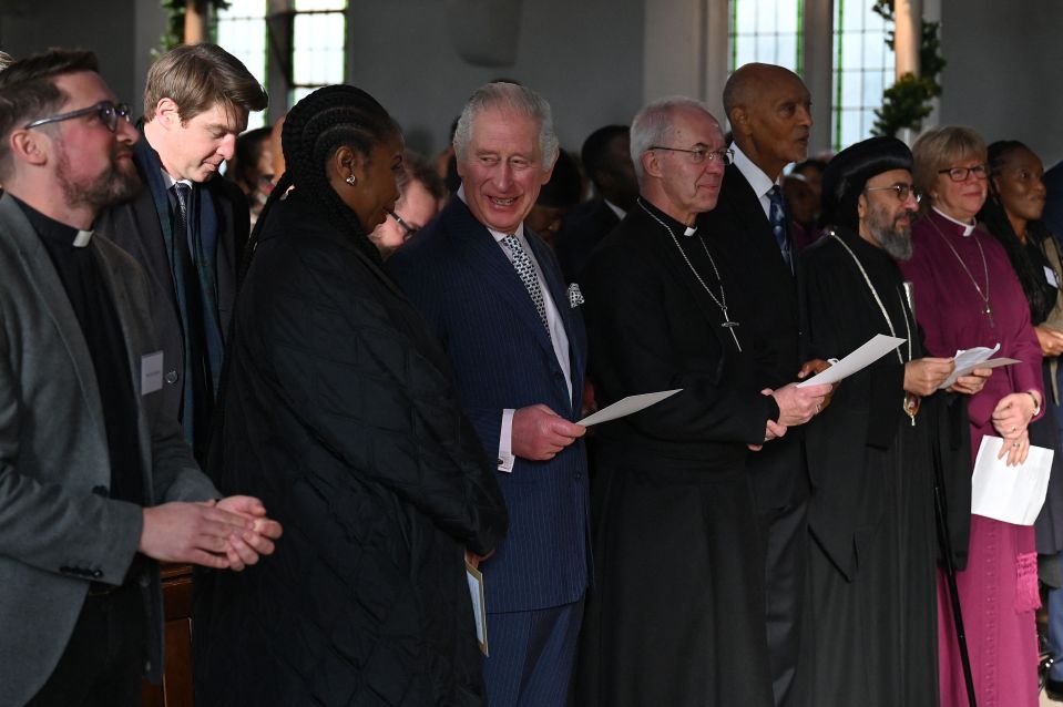 He also attended an advent service at a nearby church