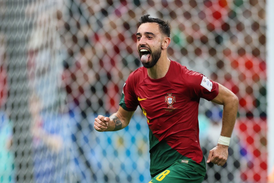 Bruno Fernandes has two goals and two assists at the World Cup