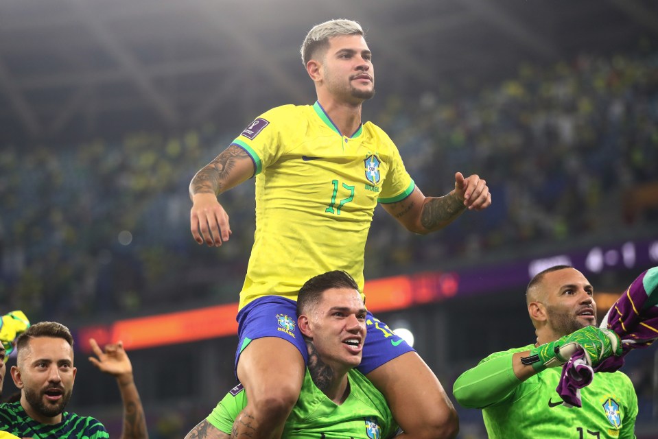 Bruno Guimaraes is enjoying his time with Brazil's squad