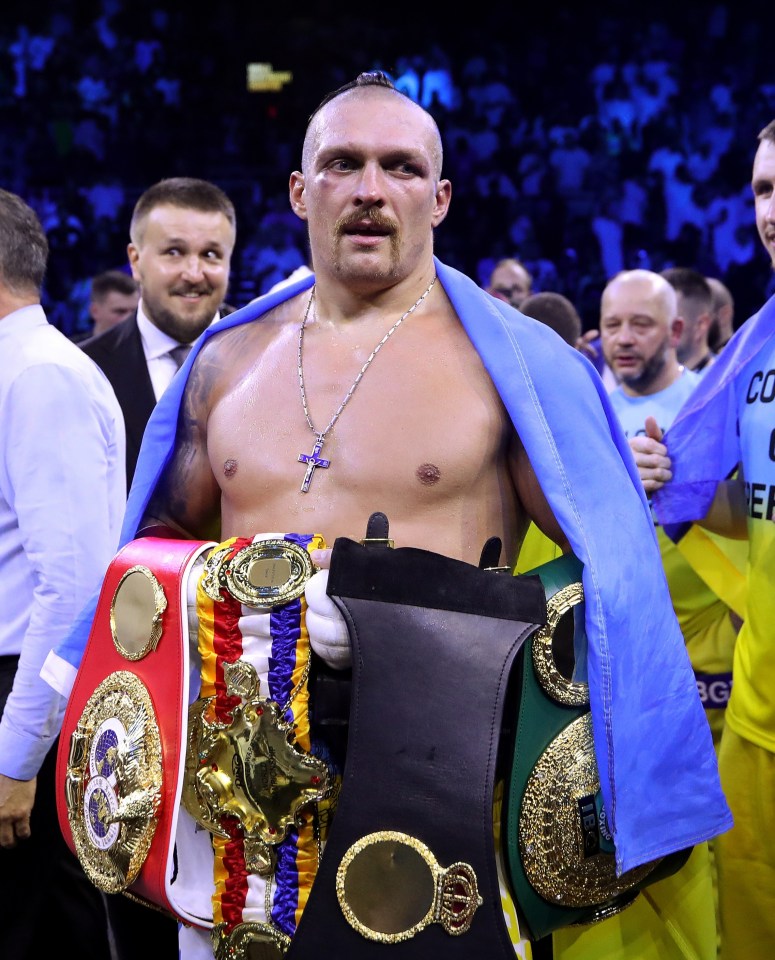 Oleksandr Usyk watched Tyson Fury’s last fight from ringside