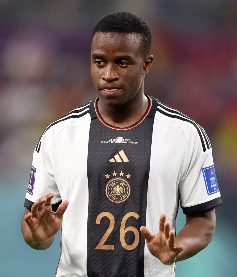 Youssoufa Moukoko only got a couple of minutes of action for Germany in Qatar