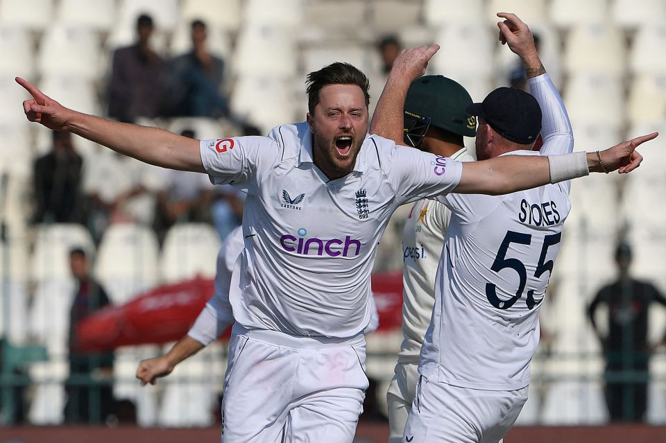 Ollie Robinson took the final wicket of the match