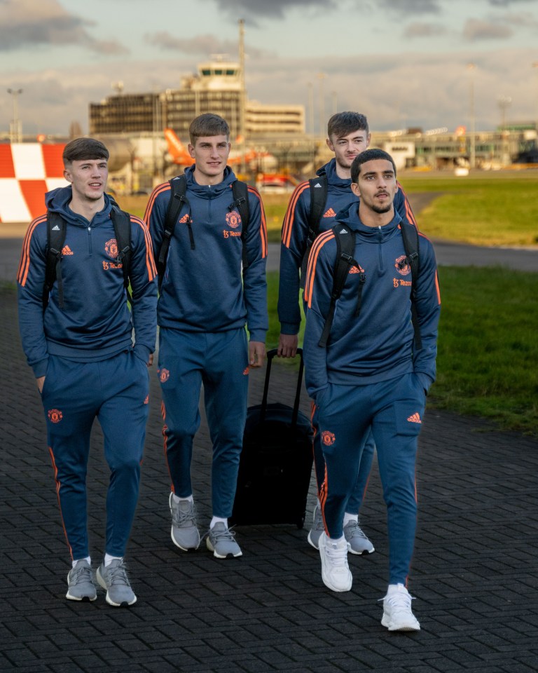 Pictured from left to right Charlie McNeill, Rhys Bennett, Joe Hugill and Zidane Iqbal