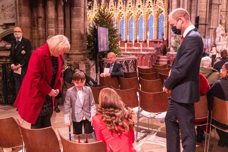 The Prince and Princess of Wales chatted to Tony about his Christmas plans in 2021